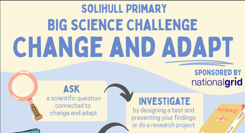 Header image for Solihull Primary Big Science Challenge