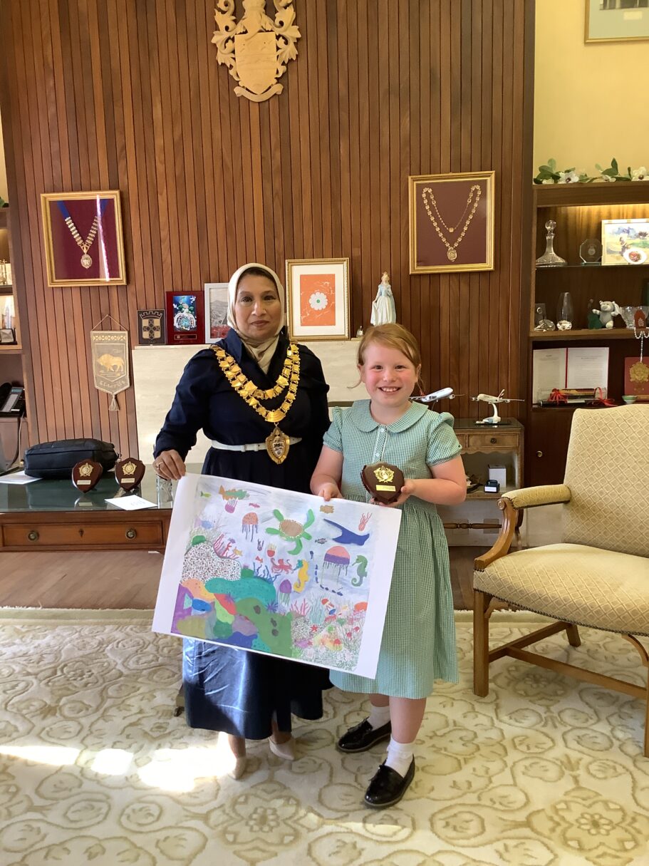 Header image for Rotary Art competition winner meets the Mayor of Solihull