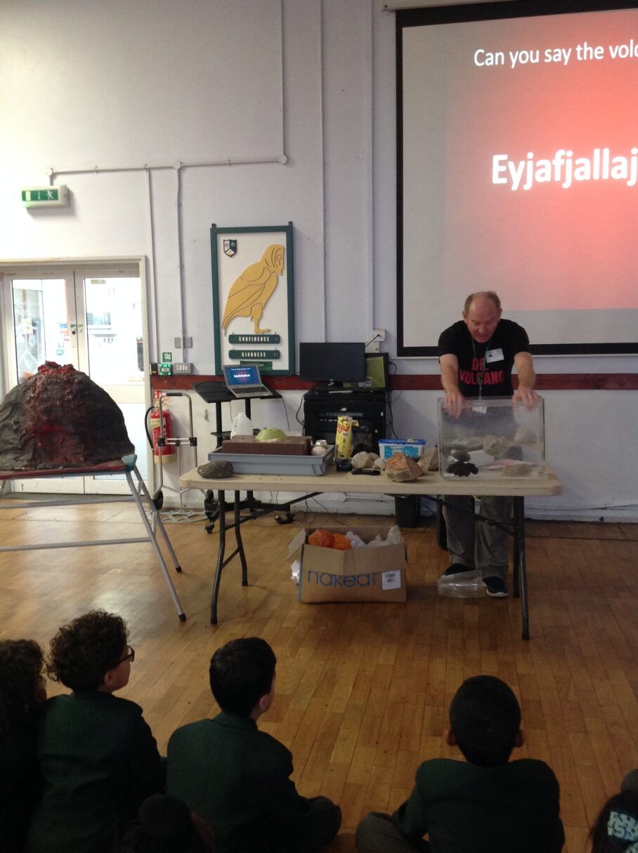 Header image for Year 3 meet Dr Volcano- Dougal Jerram